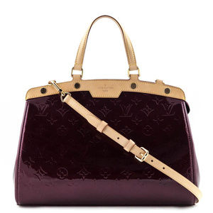 LOUIS VUITTON Brea MM Amarante Monogram Vernis